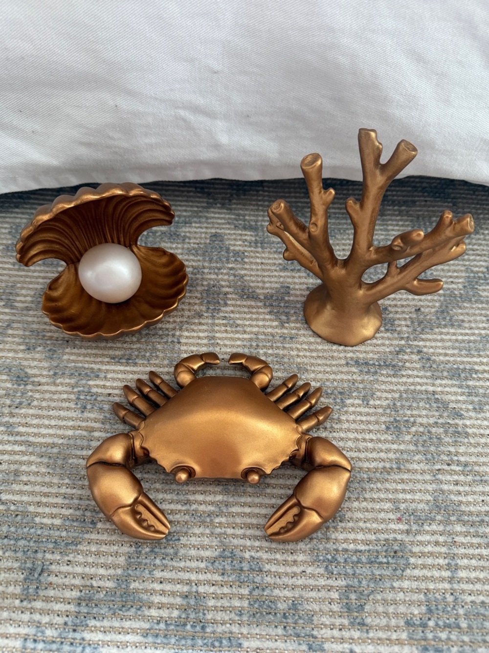 Target Coastal Accent Trio - Crab, Coral & Shell